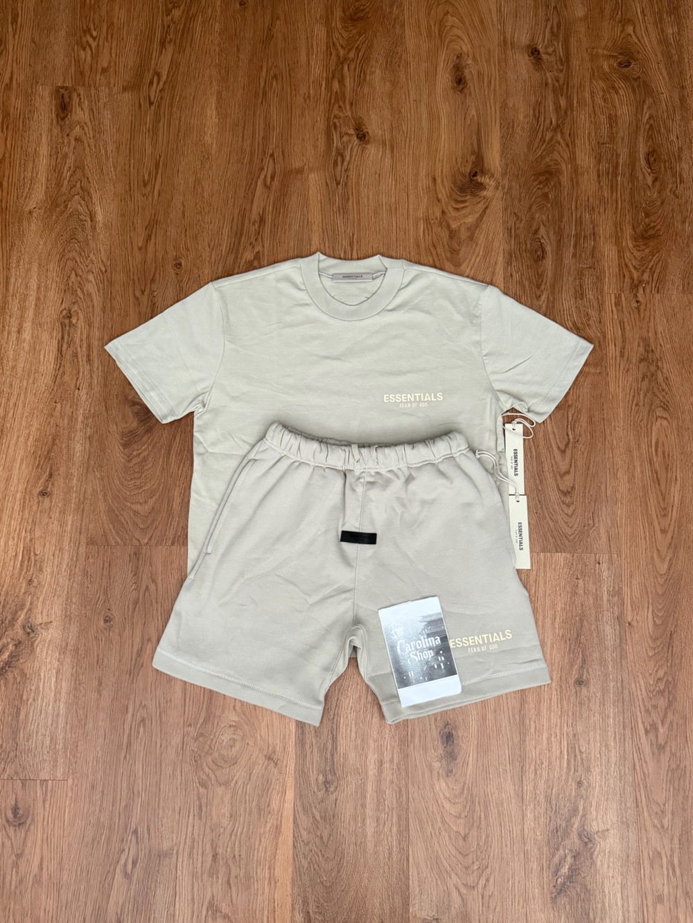 Fear of God Essentials SeaFoam 🌊  Short Sleeve Tee & Shorts Set